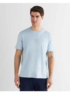 Gant Erkek Mavi Baskılı Kısa Kollu T-Shirt 2326133T.420