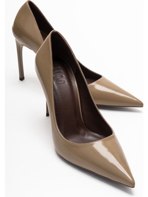 Luvi Velorien Vizon Cilt Kadın Topuklu Ayakkabı