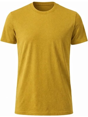 Jiber Anti Alerjik Bisiklet Yaka Bambu Erkek T-Shirt 334