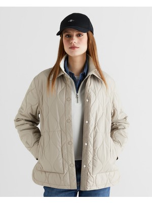 Gant Kadın Bej Gömlek Yaka Ceket 47126102T.34