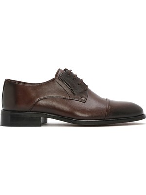 Derimod Erkek Kahverengi Bağcıklı Deri Klasik Ayakkabı 26SFD765218