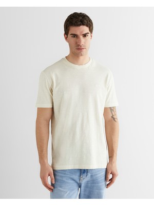 Gant Erkek Bej Baskılı Kısa Kollu T-Shirt 2326125T.34