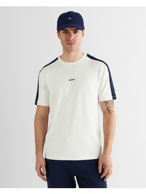 Gant Erkek Beyaz Baskılı Kısa Kollu T-Shirt 2326128T.113