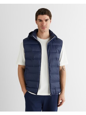 Gant Erkek Lacivert Kapüşonlu Yelek 7126108T.433