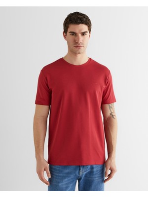 Gant Erkek Kırmızı Baskılı Kısa Kollu T-Shirt 23261119T.609