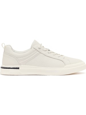 Derimod Erkek Beyaz Bağcıklı Deri Sneaker 26SFD6983FT