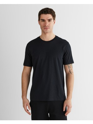 Gant Erkek Siyah Baskılı Kısa Kollu T-Shirt 2326133T.5