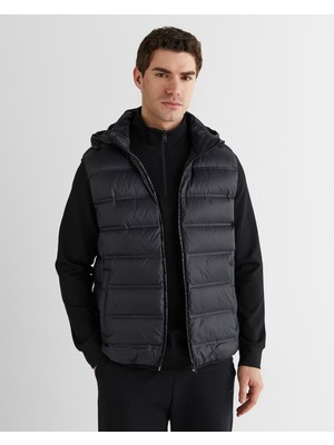 Gant Erkek Siyah Kapüşonlu Yelek 7126108T.5