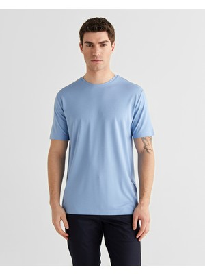 Gant Erkek Mavi Baskılı Kısa Kollu T-Shirt 2326134T.457