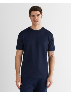 Gant Erkek Lacivert Baskılı Kısa Kollu T-Shirt 2326128T.433