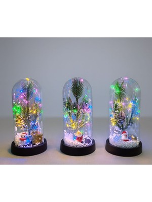 River World Seri I Cam Fanus Dekoratif Işıklı Teması Yılbaşı