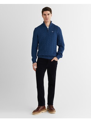 Gant Erkek Lacivert Regular Fit Kadife Pantolon 1000285.433
