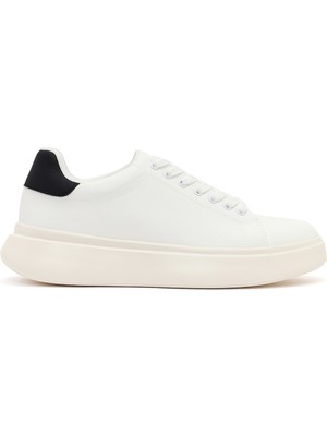 Derimod Erkek Beyaz Bağcıklı Kalın Tabanlı Sneaker 26SFD6991PU