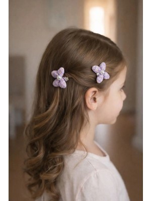 Nati Co Kız Çocuk Kelebek Pens Toka – Inci Detaylı Payetli Şık Tasarım