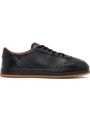 Derimod Erkek Siyah Bağcıklı Deri Sneaker 26SFD6314FT
