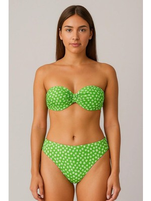 Pierre Cardin Dolgulu Straplez Bikini