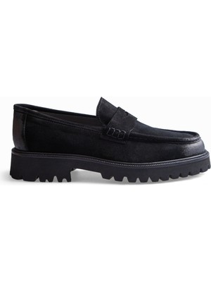 CARVAO Kagera Casual Hakiki Deri Loafer Siyah Erkek Ayakkabı