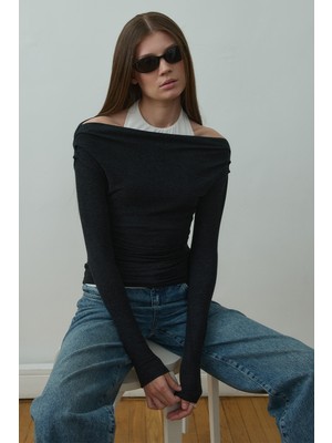 Suud Collection Füme Emy Ikili Bluz