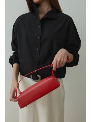 Suud Collection Siyah Eden Dik Yaka Gömlek