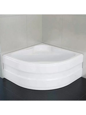 Sırduş 90X90X44 Oval Mini Küvet, Beyaz