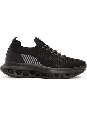 Derimod Zero Erkek Siyah Kalın Tabanlı Kumaş Sneaker 26SFD69176F