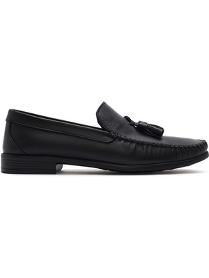 Derimod Erkek Siyah Püsküllü Deri Loafer 26SFD754218