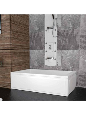 Sırduş 150X70X44 Mini Düz Küvet, Beyaz