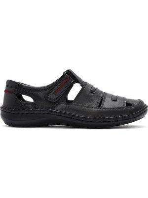 Derimod Erkek Siyah Deri Casual Ayakkabı 26SFD710218