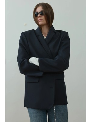 Suud Collection Lacivert Harlan Blazer Ceket