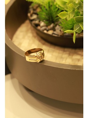 Aydın Kuyumculuk 14 Ayar Altın,mercedesli Erkek Yüzüğü AGYZK323