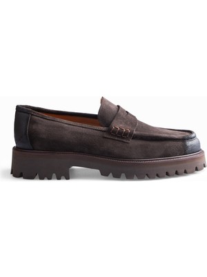 CARVAO Kagera Casual Hakiki Deri Loafer Kahverengi Erkek Ayakkabı