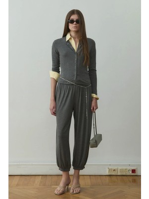 Suud Collection Füme Cosie Düğmeli Hırka