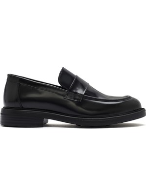 Derimod Erkek Siyah Deri Loafer 26SFD751222