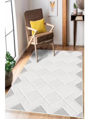 Pelura Halı Modern Desen Baskılı Kaymaz Yıkanabilir Salon Oturma Odası Mutfak Antre Halısı Yolluk