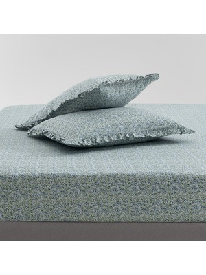 Yataş Lenka Tek Kişilik %100 Pamuk Çarşaf Seti - Indigo