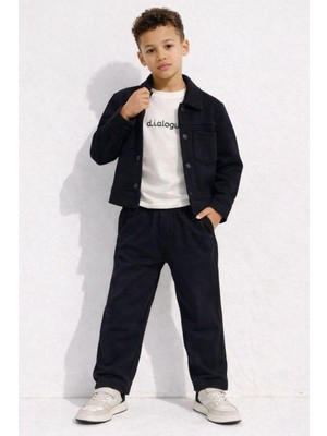 Jabber Dialogueyazı Baskılı Ceket Tshırtpantolon3'lü Takım