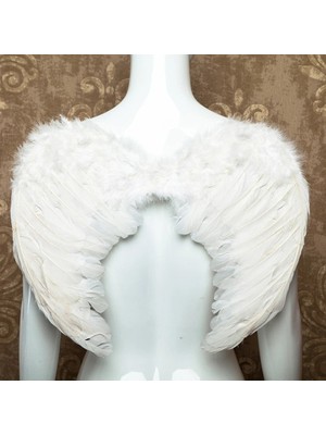 Magicool Beyaz Renkli Orta Boy Çocuk Melek Kanadı 30X45 cm