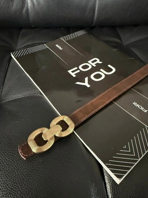 Fiori Çift Tokalı Kadın Pantolon Kemeri, Ceket Kemeri, Gömlek Kemeri, Elbise Kemeri