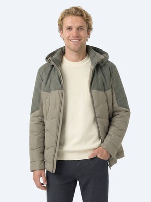 Kip Vizon Regular Fit Kapüşonlu Casual Dokuma Mont
