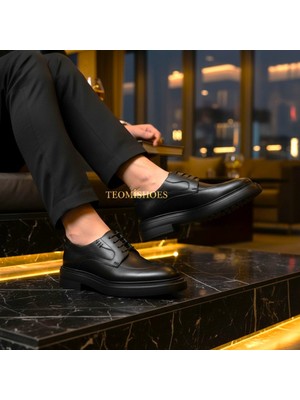 By Barretti Siyah Kalıntaban Bogota Klasik Ayakkabı