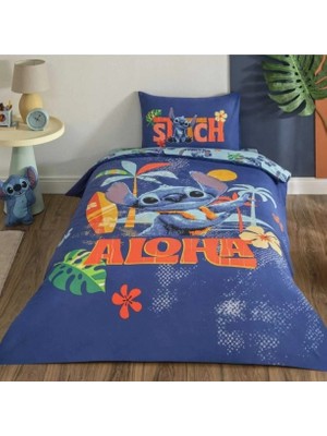 Taç Stitch Aloha Tek Kişilik Lisanslı Nevresim Takımı