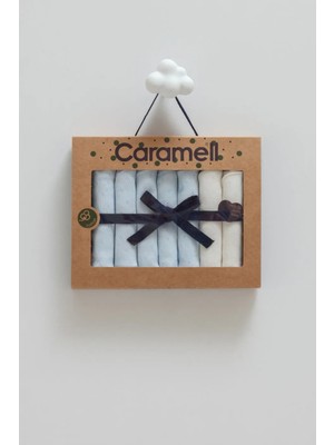 Caramell All Tıme Boy 7li Kutulu Bebe Mendil - Mavi - St Mavi