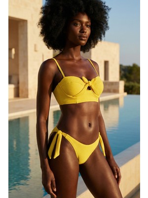 Katia & Bony Kadın Seageo Fiyonklu Bikini Takımı Sarı