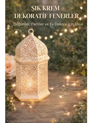 Nicomedia Şık Dekoratif Fener – Mumluk