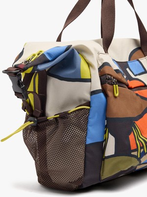 Parfois Desenli Teknik Kumaş Spor Çantası ve Seyahat Çantası