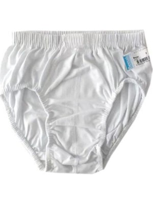 Berrak 12 Li 1550 Kom Erkek Çocuk Külot Slip Beyaz 7-8 Yaş-Beyaz-7-9 Yaş