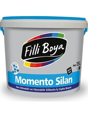 Filli Boya Filli Momento Silan Tam Silinebilir ve Yıkanabilir Ipek Mat 15LT *tüm Renkler