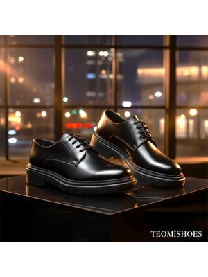 By Barretti Siyah Rugan Kalın Taban Klasik