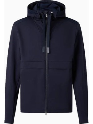 Bogner Ernesto Modern Athleisure Stil Hoodie Erkek Ceket, Lacivert