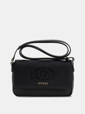 Guess Isola Dönüştürülebilir Kapaklı Çapraz Askılı Kadın Siyah Omuz Çantası HWBG9905210-BLA